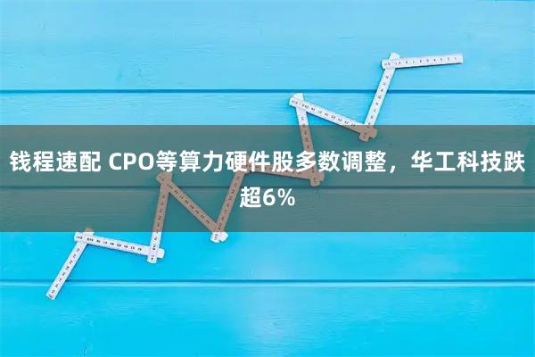 钱程速配 CPO等算力硬件股多数调整，华工科技跌超6%